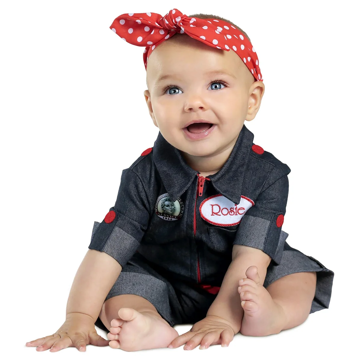 Rosie the Riveter Costume For baby