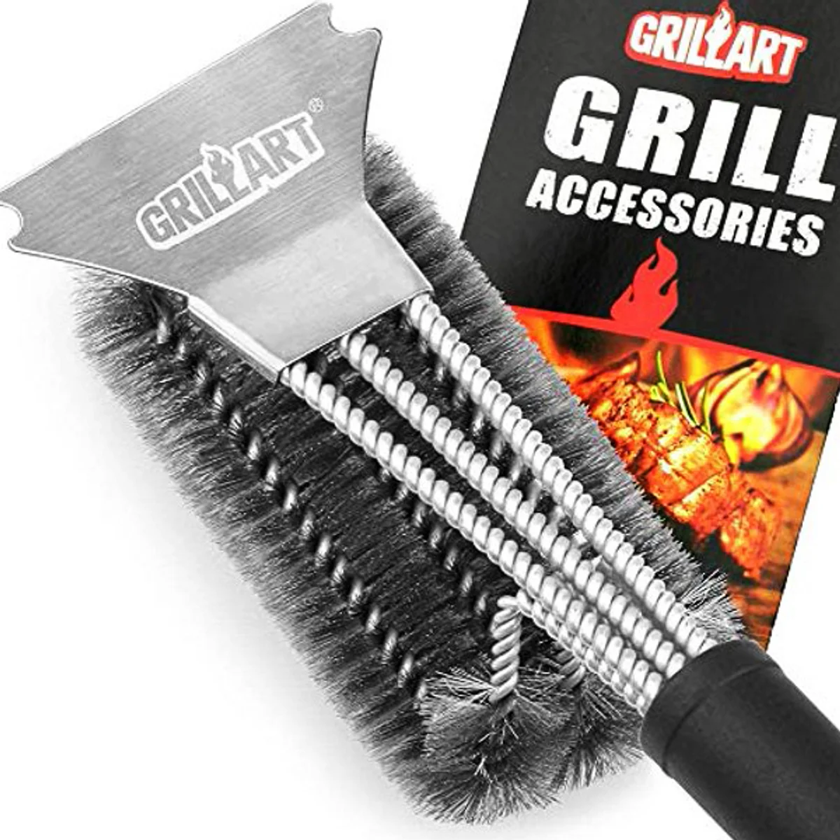 GRILLART Grill Brush and Scraper Best BBQ Brush for Grill