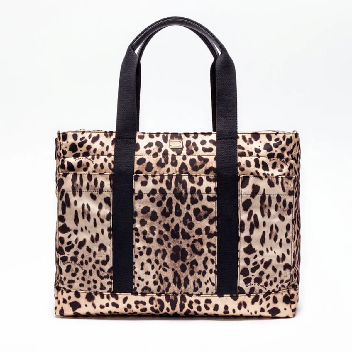 Dolce & Gabbana Nylon nappy bag with leo print