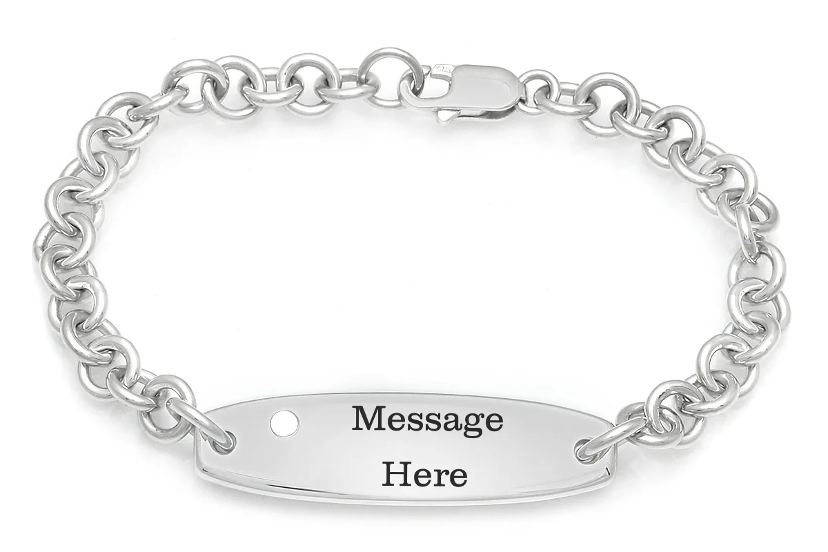 Children's Color Stone Engravable Bracelet