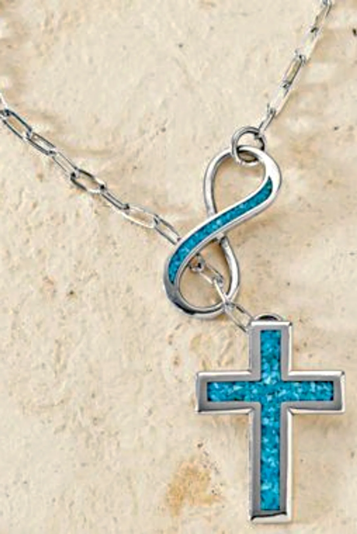 Silver Legends Turquoise Cross